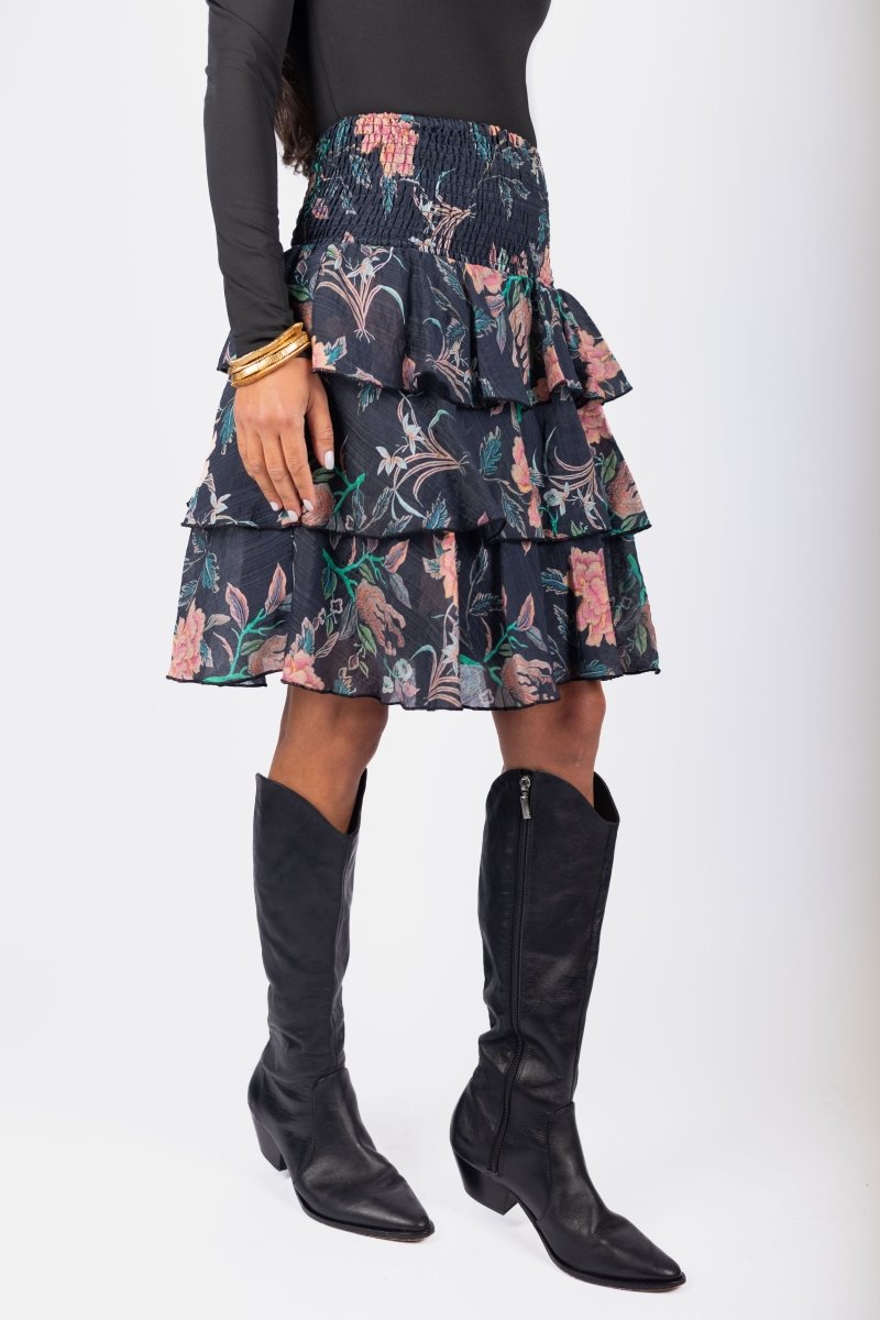 Ana Skirt (Black Pattern) - Skirt - Yakira Bella