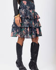 Ana Skirt (Black Pattern) - Skirt - Yakira Bella