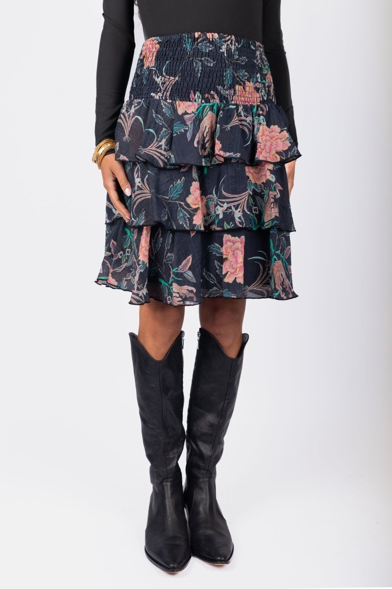 Ana Skirt (Black Pattern) - Skirt - Yakira Bella