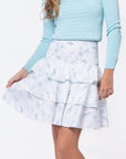 Ana Skirt (Blue Flower) - Skirt - Yakira Bella