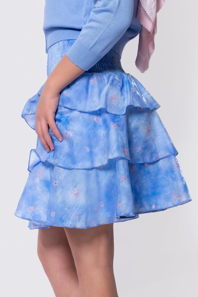 Ana Skirt (Blue Ground) - Skirt - Yakira Bella