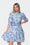 Analia Dress 36" (Blue Pattern) - Dress - Yakira Bella