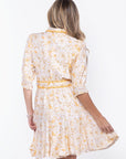 Analia Dress 36" (Yellow Flower) - Dress - Yakira Bella