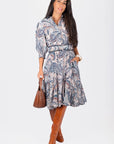 Analia Dress 41" (Beige) - Dress - Yakira Bella