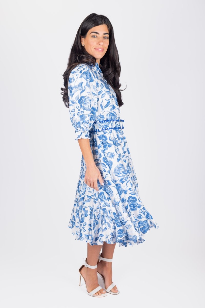 ANALIA DRESS 41" (BLUE) - Dress - Yakira Bella