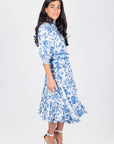 ANALIA DRESS 41" (BLUE) - Dress - Yakira Bella