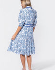 Analia Dress 42" (Blue Pattern) - Dress - Yakira Bella