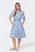 Analia Dress 42" (Blue Pattern)