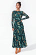 Angelina Dress (Green Pattern)