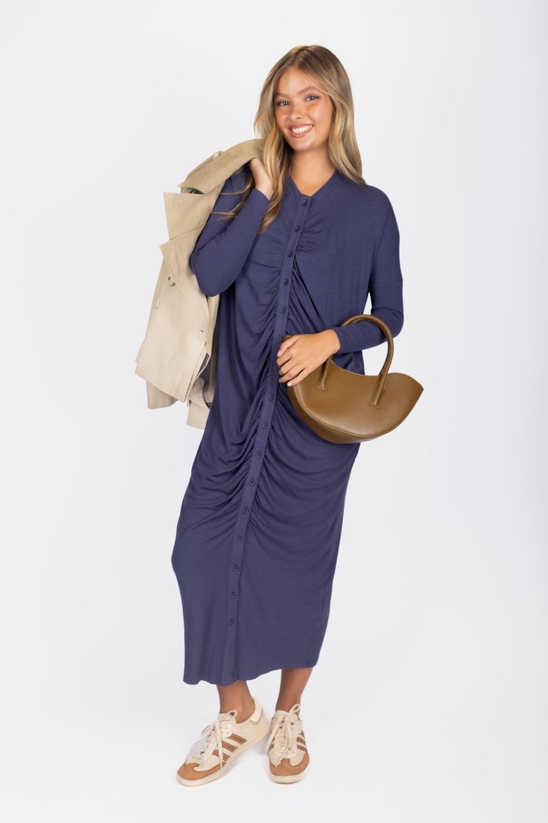 Angie Dress (Dark Blue) - Dress - Yakira Bella