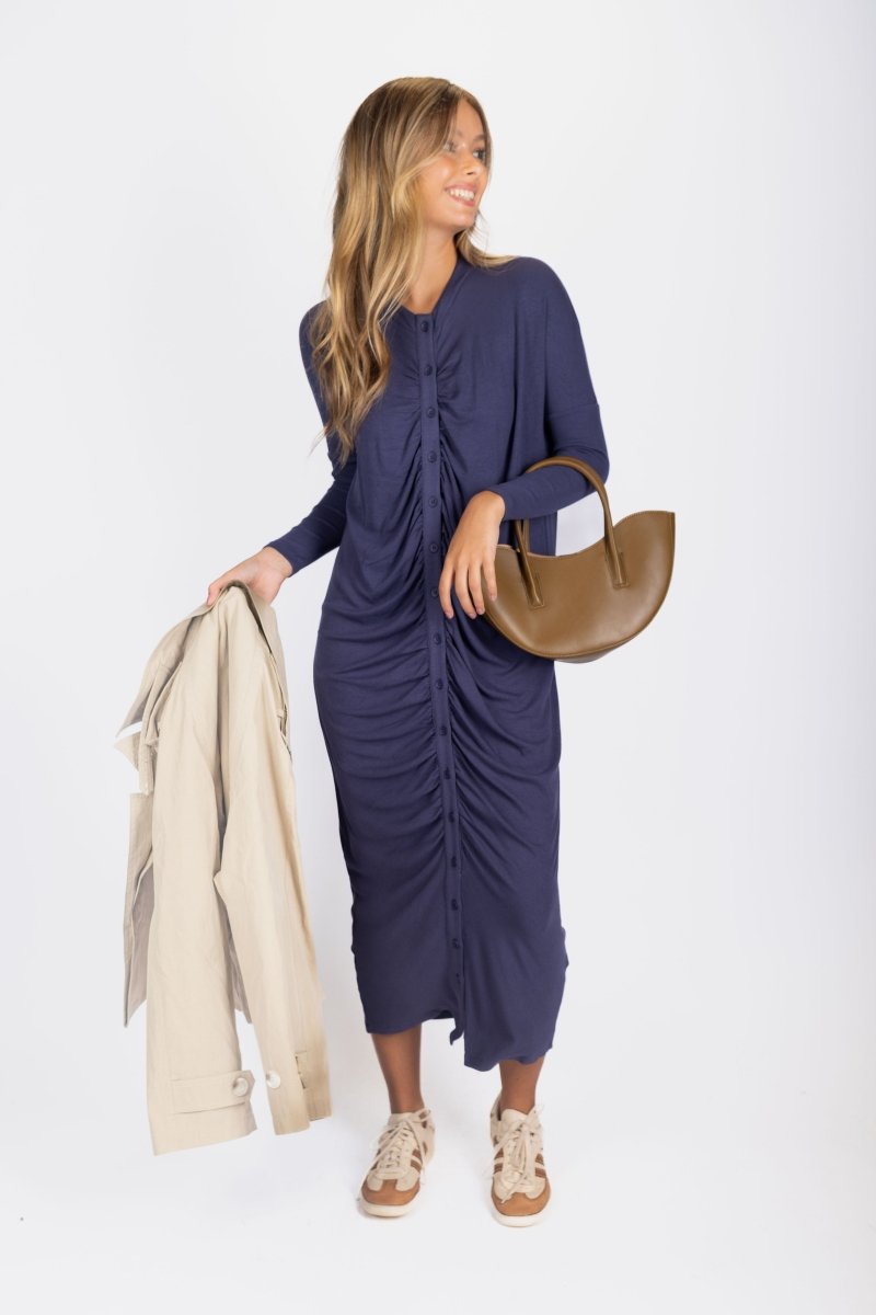Angie Dress (Dark Blue) - Dress - Yakira Bella