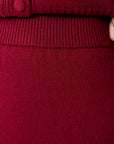 Ania Skirt (Burgundy) - Skirt - Yakira Bella