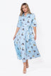 Anika Dress (Blue Flower)
