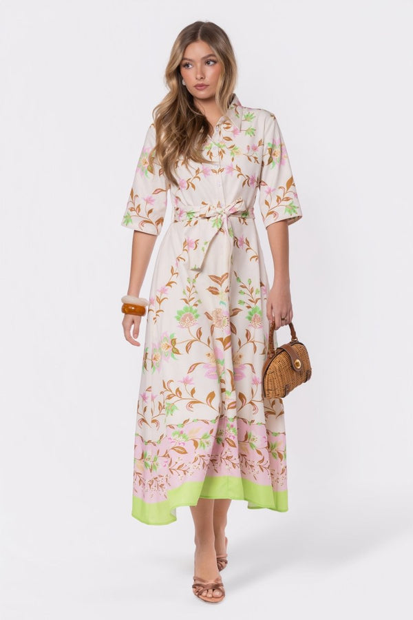 Anika Dress (Ivory Flower) - Dress - Yakira Bella