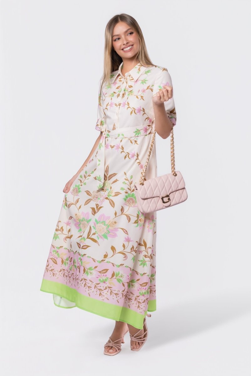 Anika Dress (Ivory Flower) - Dress - Yakira Bella