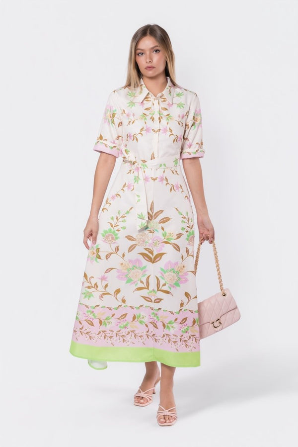Anika Dress (Ivory Flower) - Dress - Yakira Bella