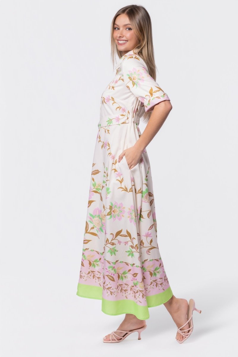 Anika Dress (Ivory Flower) - Dress - Yakira Bella