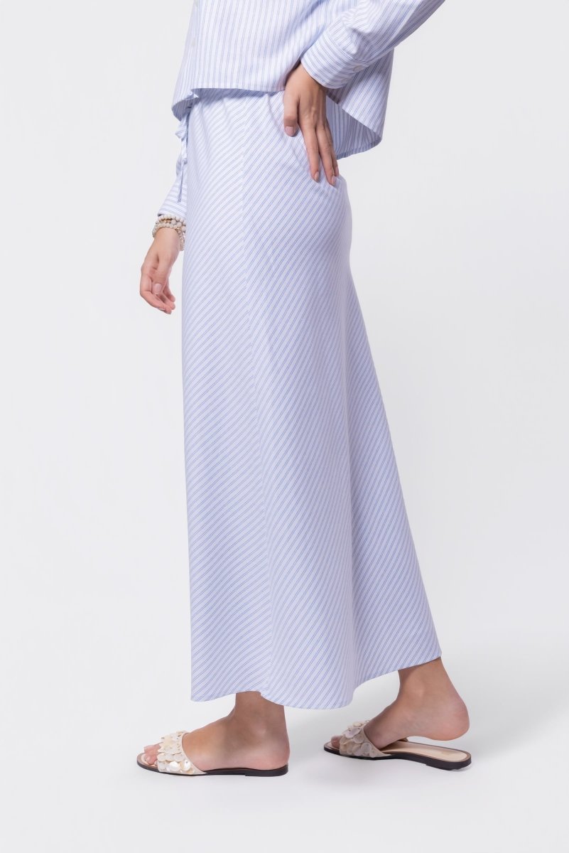 Anita Skirt (Blue Stripe) - Skirt - Yakira Bella