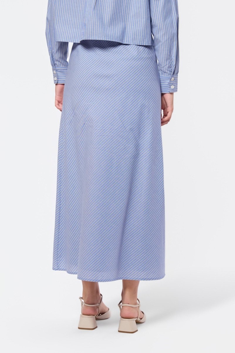 Anita Skirt (Blue/Beige) - Skirt - Yakira Bella
