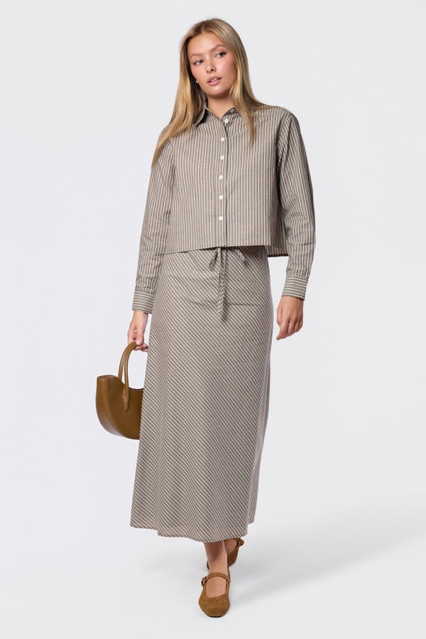 Anita Skirt (Brown/Sage) - Skirt - Yakira Bella