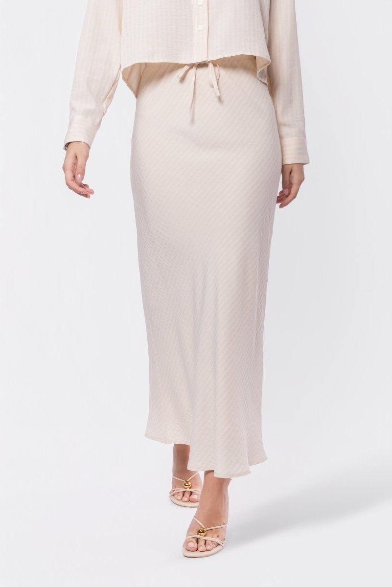 Anita Skirt (Khaki Stripe) - Skirt - Yakira Bella