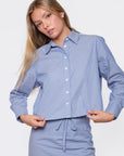 Anita Top (Blue/Beige) - Top - Yakira Bella