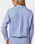 Anita Top (Blue/Beige) - Top - Yakira Bella