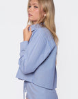 Anita Top (Blue/Beige) - Top - Yakira Bella