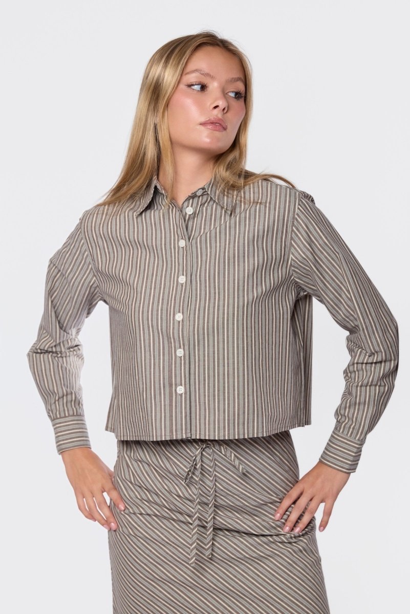 Anita Top (Brown/Sage) - Top - Yakira Bella