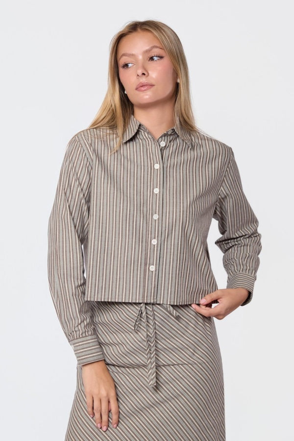 Anita Top (Brown/Sage) - Top - Yakira Bella