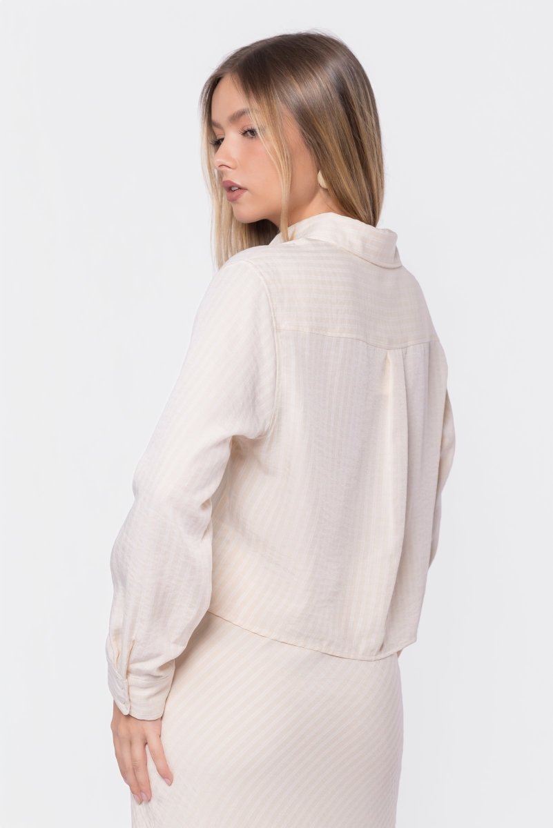 Anita Top (Khaki Stripe) - Top - Yakira Bella