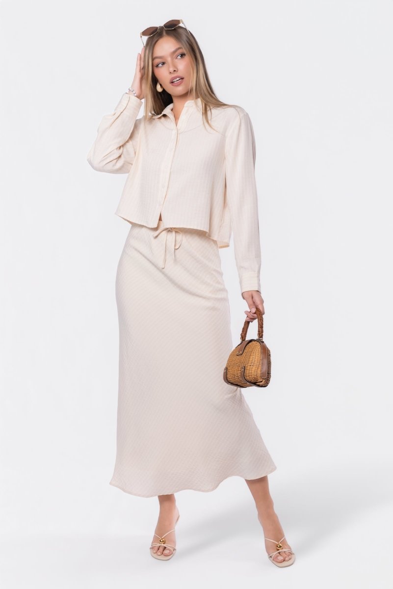 Anita Top (Khaki Stripe) - Top - Yakira Bella