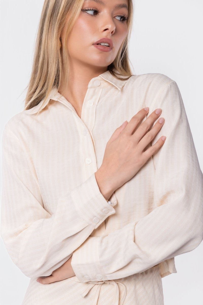 Anita Top (Khaki Stripe) - Top - Yakira Bella