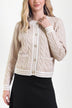 Ann Cardigan (Khaki/Ivory)
