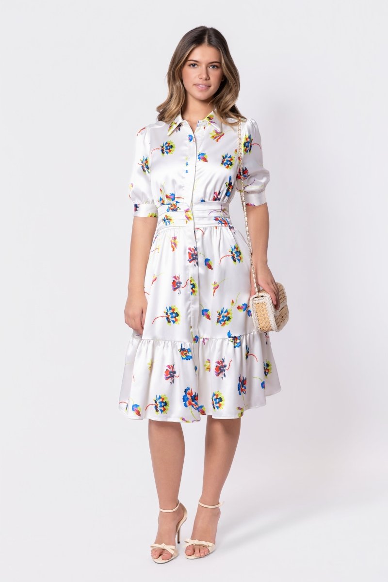 Annie Dress 42" (Ivory Ground) - Dress - Yakira Bella