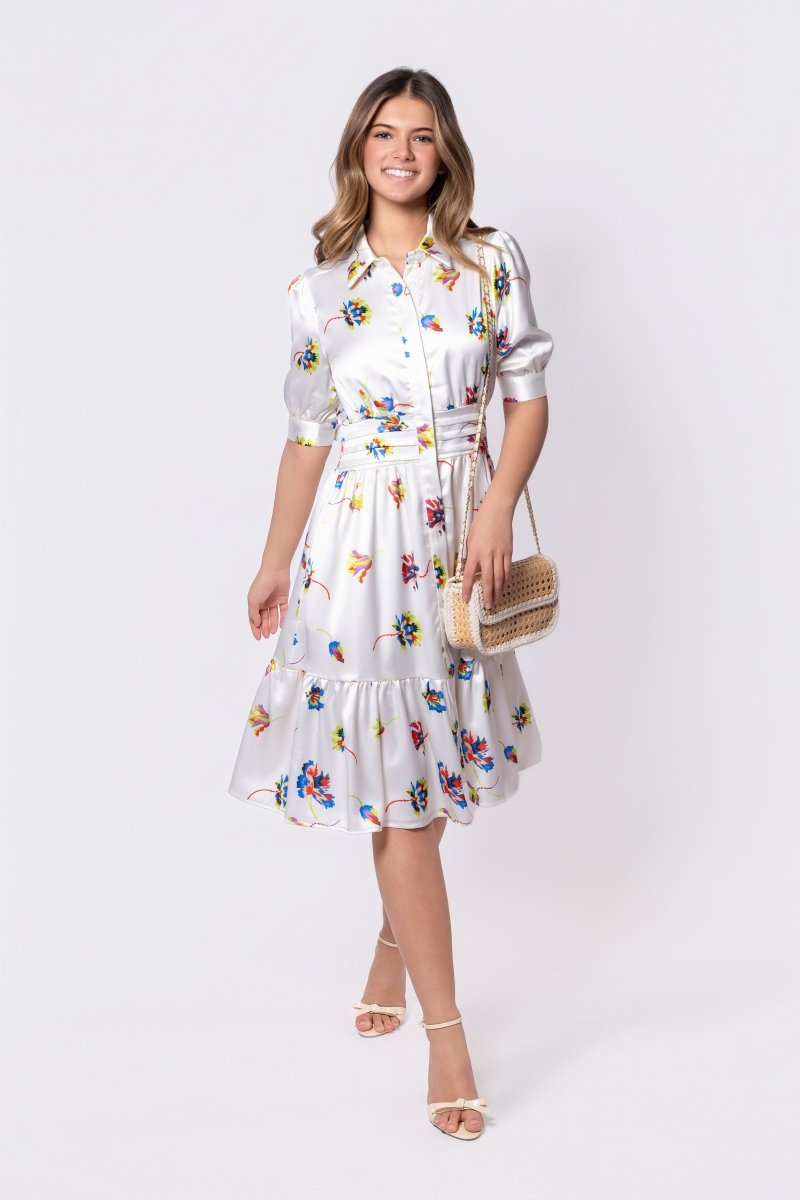 Annie Dress 42" (Ivory Ground) - Dress - Yakira Bella