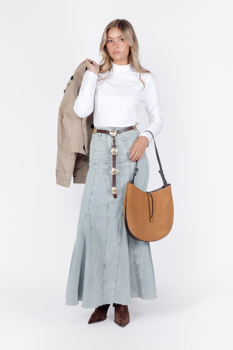 Arden Skirt (Blue) - Skirt - Yakira Bella