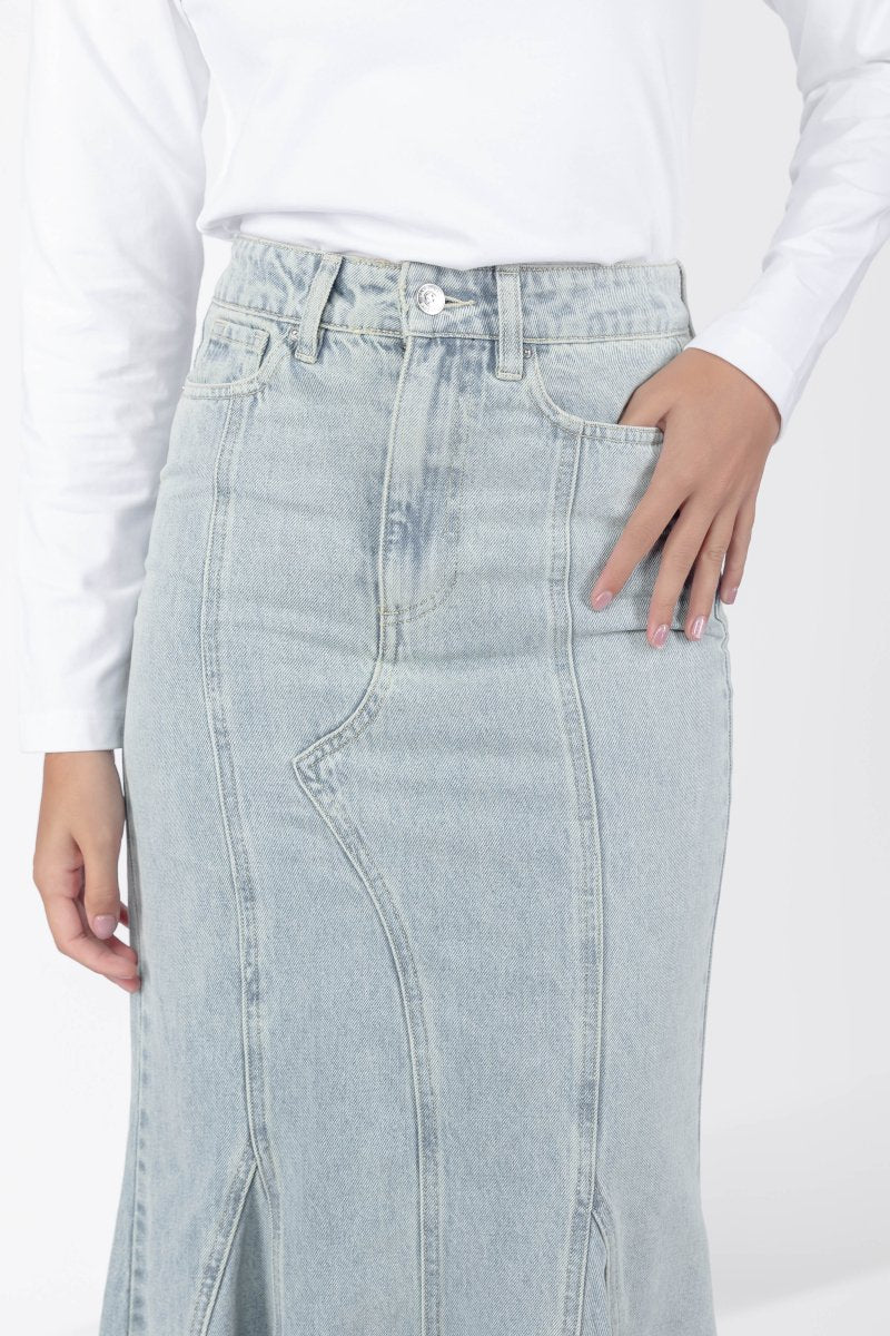 Arden Skirt (Blue) - Skirt - Yakira Bella