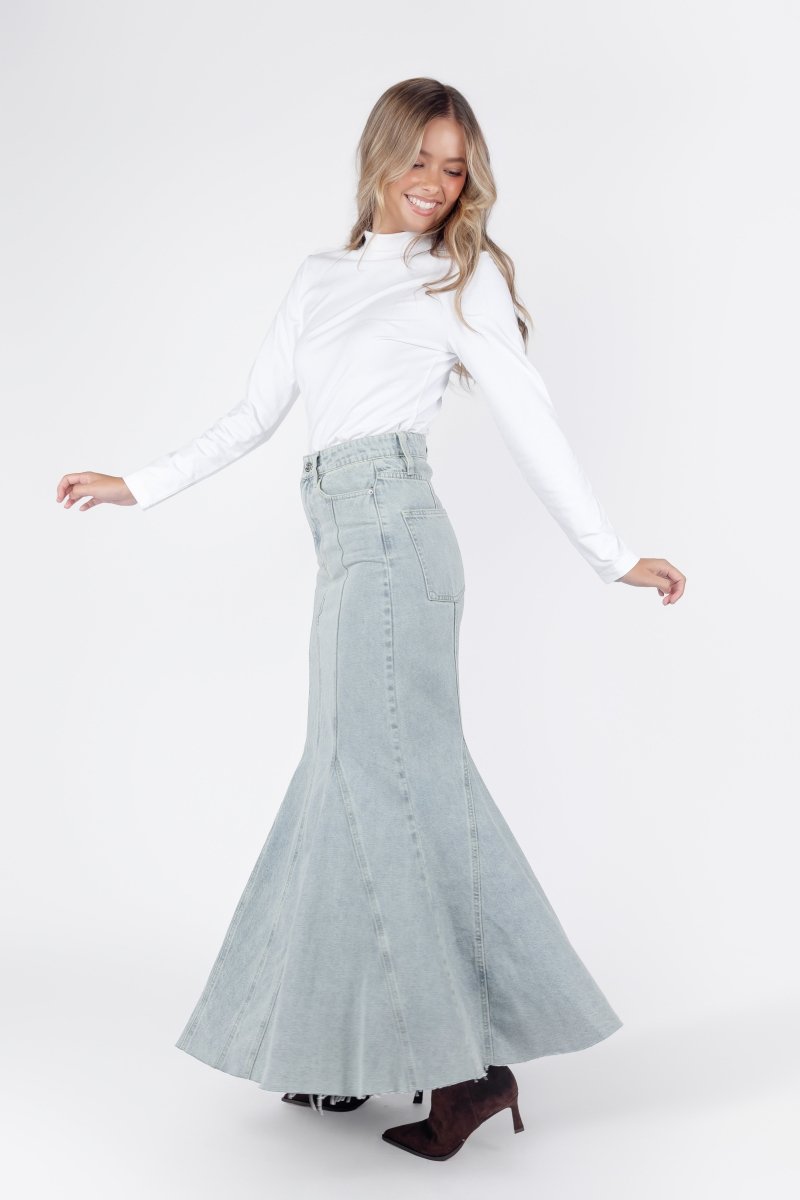 Arden Skirt (Blue) - Skirt - Yakira Bella