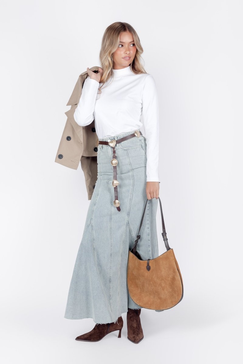 Arden Skirt (Blue) - Skirt - Yakira Bella