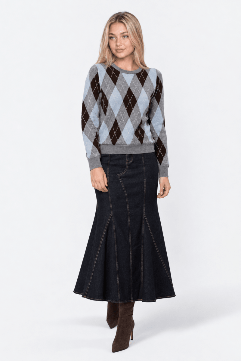 Arden Skirt (Dark Blue) - Skirt - Yakira Bella