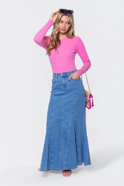 Arden Skirt (Medium Blue) – Yakira Bella