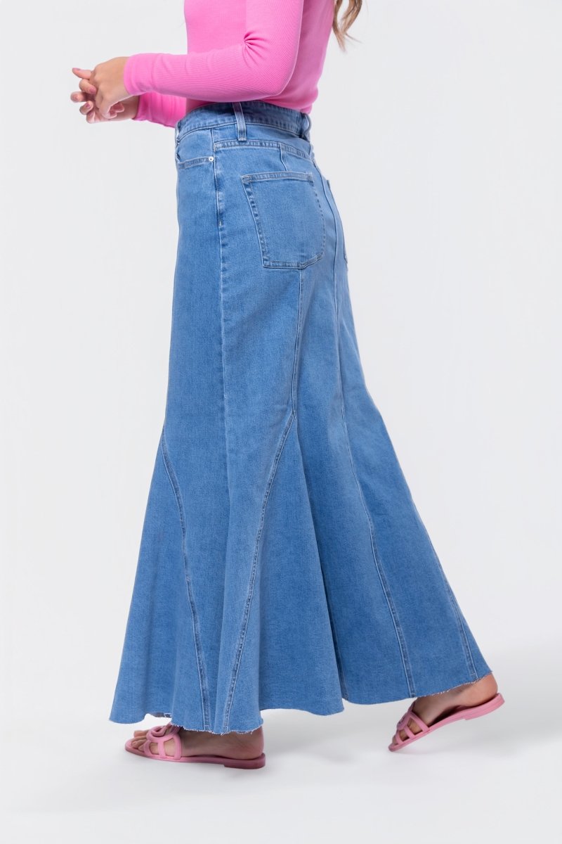 Arden Skirt (Medium Blue) - Skirt - Yakira Bella