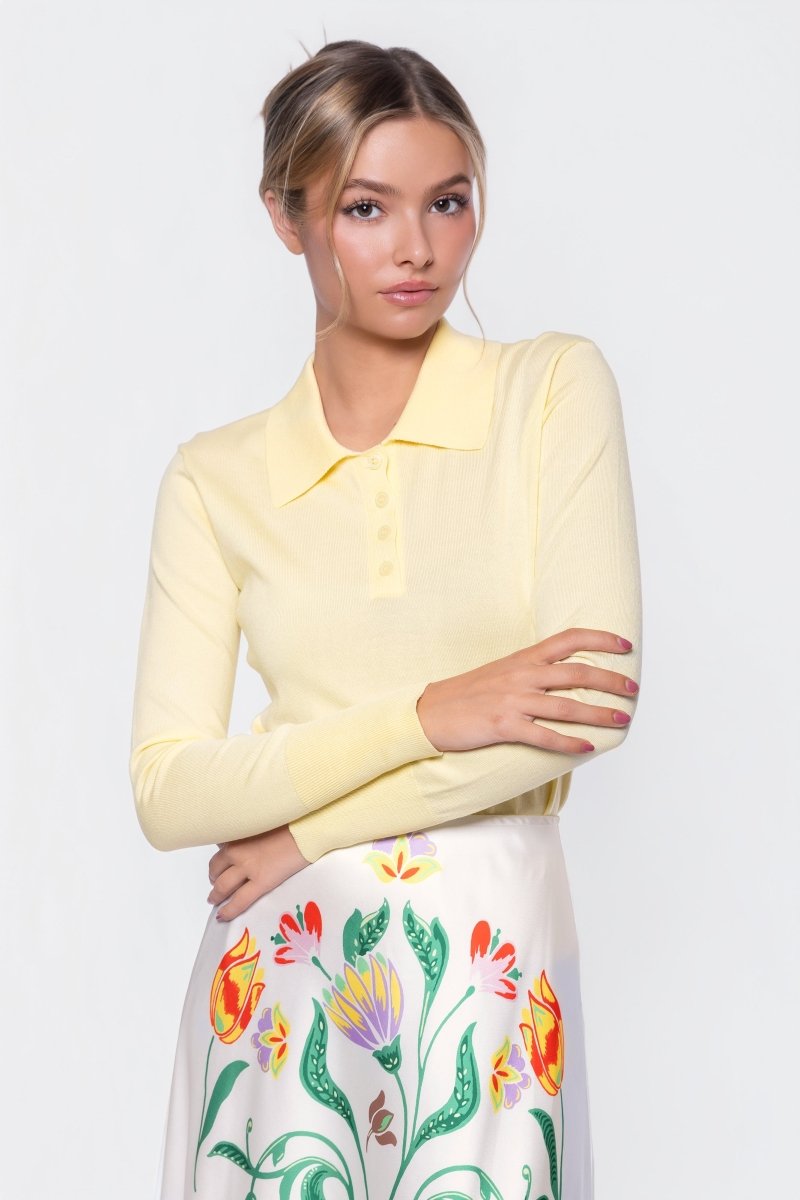 Aria Top (Butter Yellow) - Top - Yakira Bella