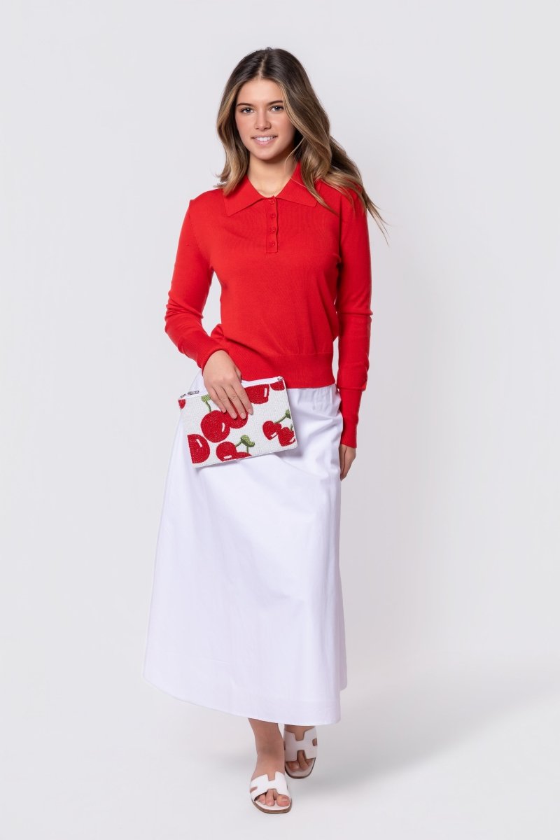 Aria Top (Red Pink) - Top - Yakira Bella