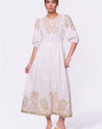 Ashley Dress (Ivory Pink) - Dress - Yakira Bella