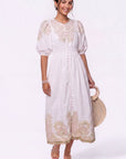 Ashley Dress (Ivory Pink) - Dress - Yakira Bella