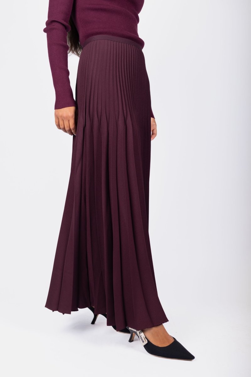 Astra Skirt (Burgundy) - Skirt - Yakira Bella