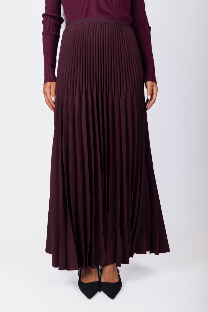 Astra Skirt (Burgundy) - Skirt - Yakira Bella