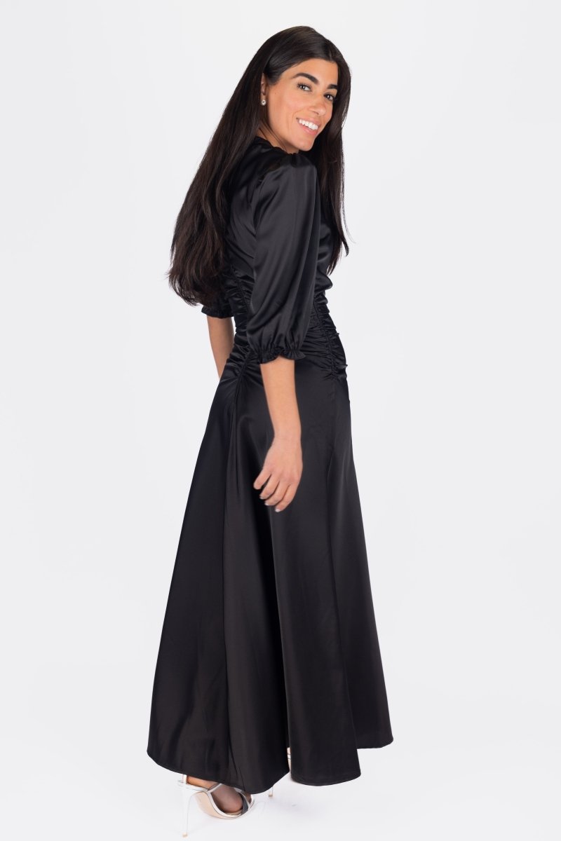 AUDREY DRESS (BLACK SOLID) - Dress - Yakira Bella